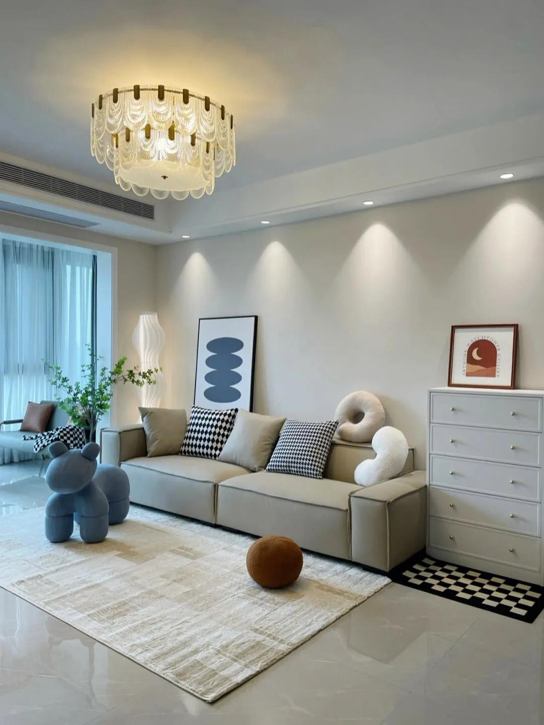 暖色系装修效果图,20平装修风格轻奢暖色调