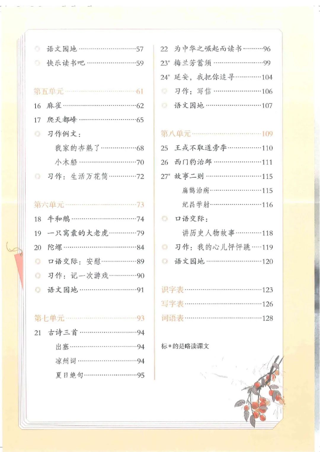 电子课本|人教部编版教材小学语文四年级（上册）课本-暑假预习