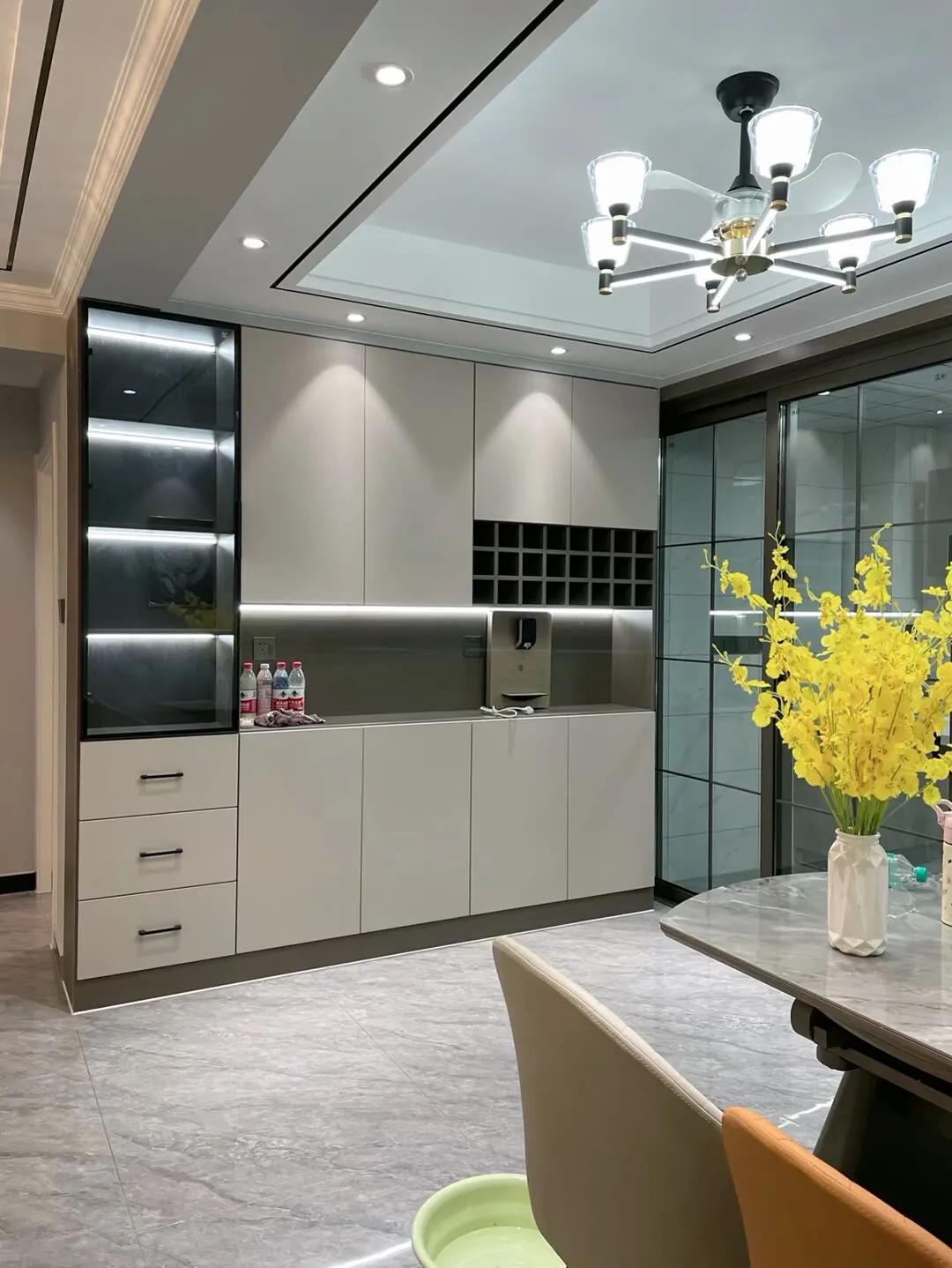 20公分酒柜样式效果图,新中式酒柜实拍图