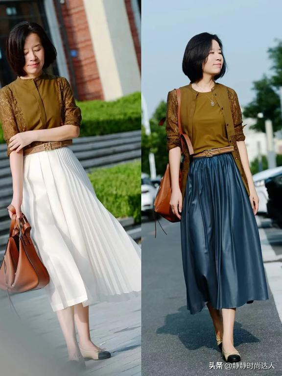 中年女性穿衣花哨,中年连衣裙秋冬不要太花哨