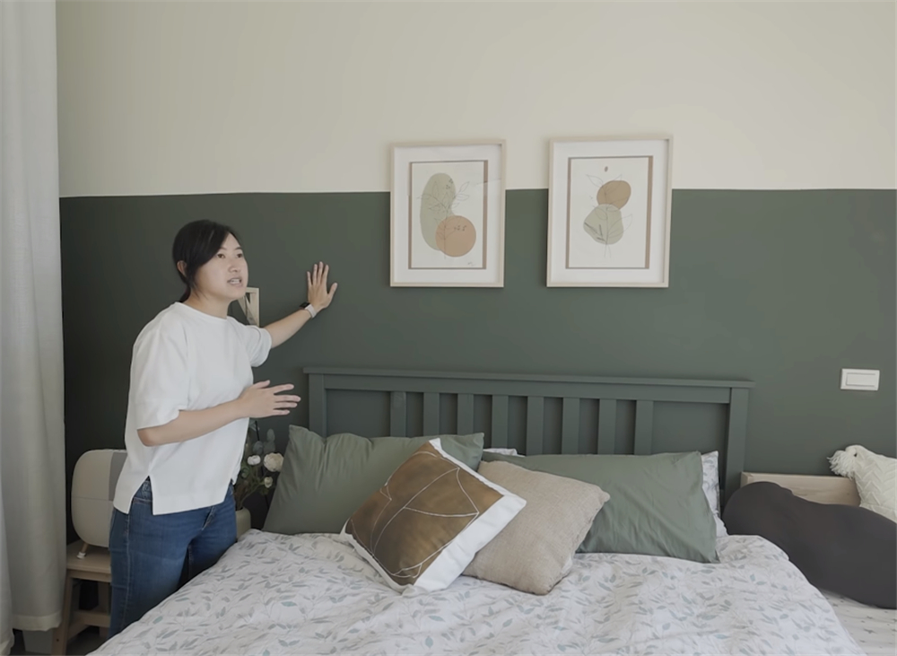 小两口用3天时间，将13㎡杂乱卧室变成森系风，网友：心服口服