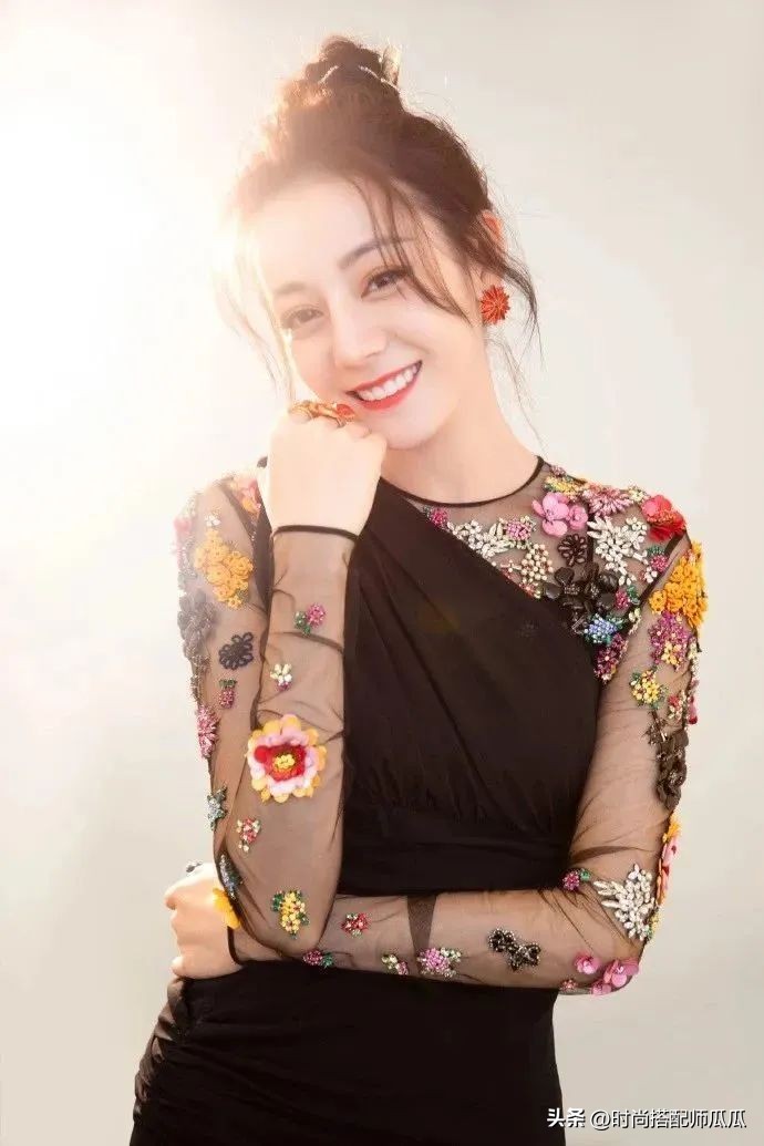 热巴齐刘海发型,热巴最新短发发型漂染