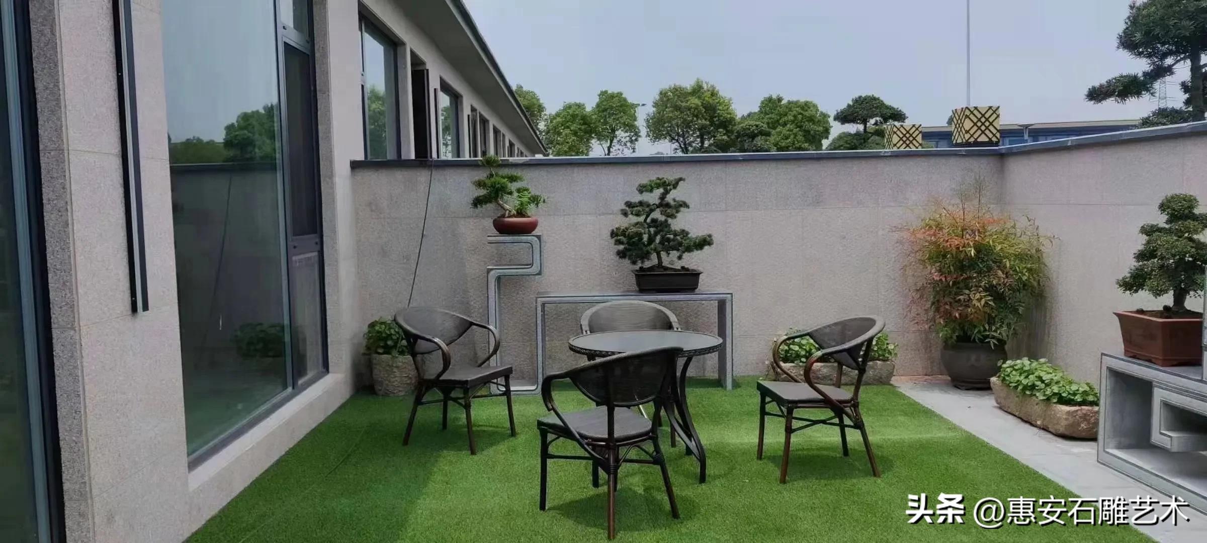 庭院盆景花架,庭院布置花架