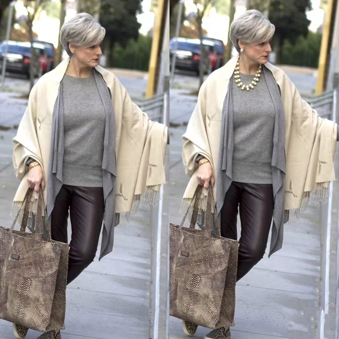 这才是巴黎奶奶“老得慢”的秘诀，裤子永远短一截，头发不乱