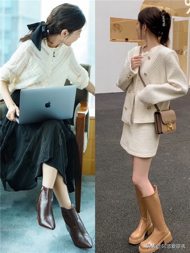 裸靴时尚洋气,高端时尚裸靴洋气秋冬款