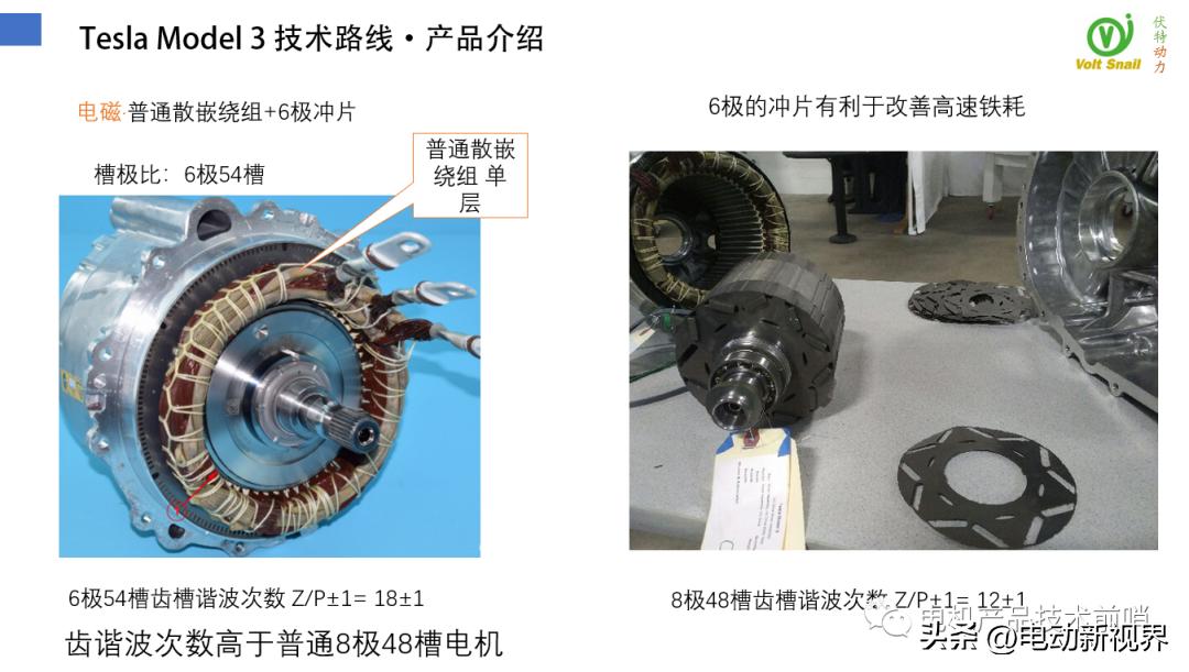 teslamodel3电机拆解,比亚迪汉evvs特斯拉model3