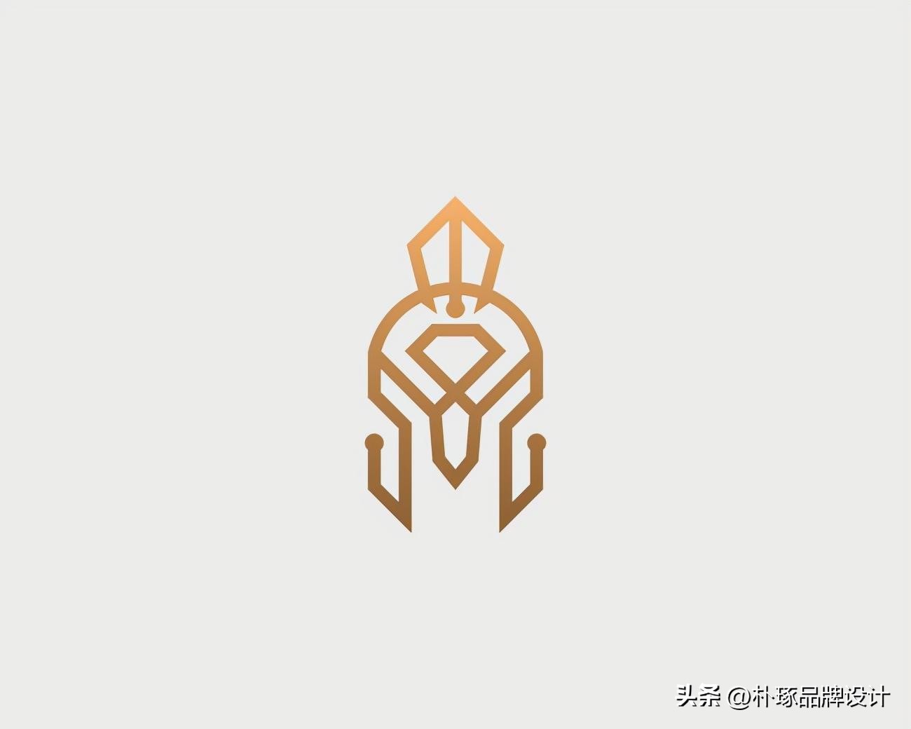 正负形logo设计理发店,极简正负形logo设计