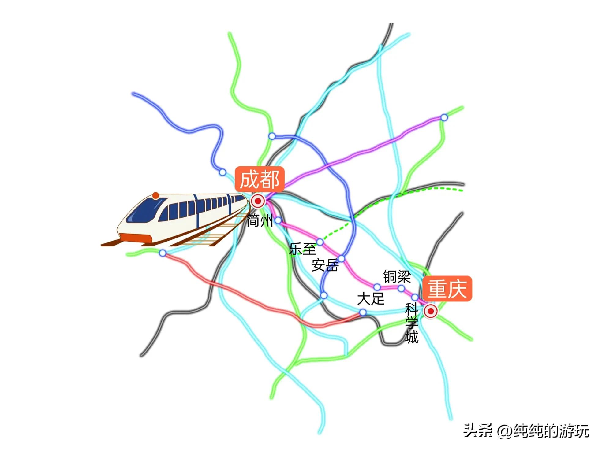 四川新建高铁最新线路图,四川成渝中线高铁规划