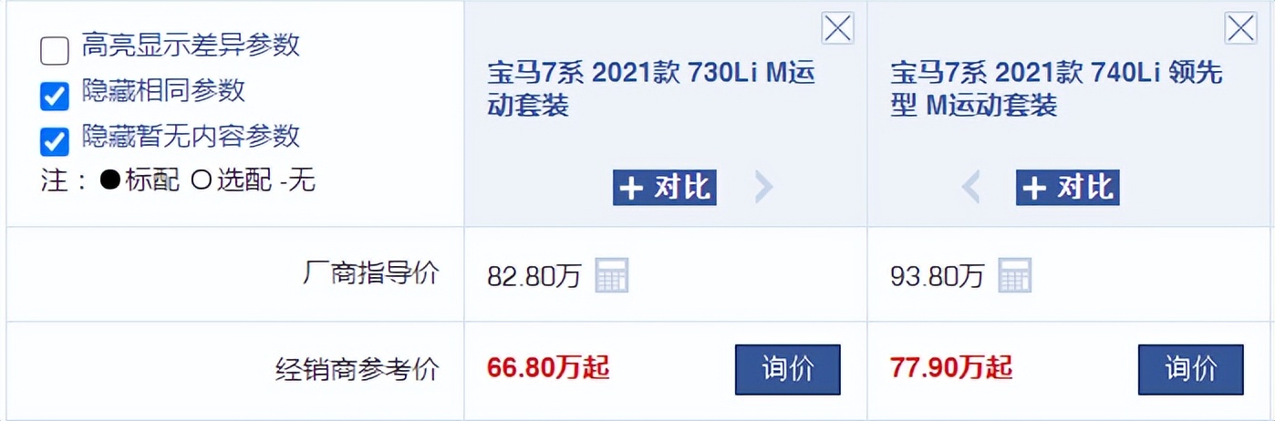 宝马730li和宝马740li的区别,宝马730li与宝马740li大小一样吗