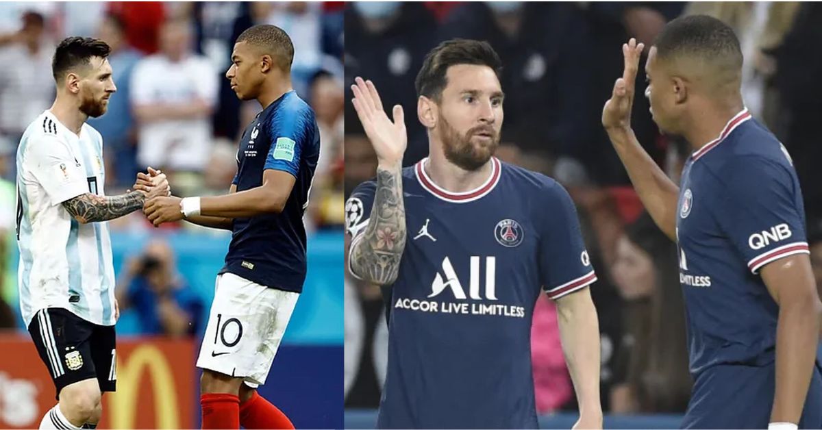 内马尔梅西和姆巴佩一起踢球,梅西姆巴佩内马尔更衣室合照