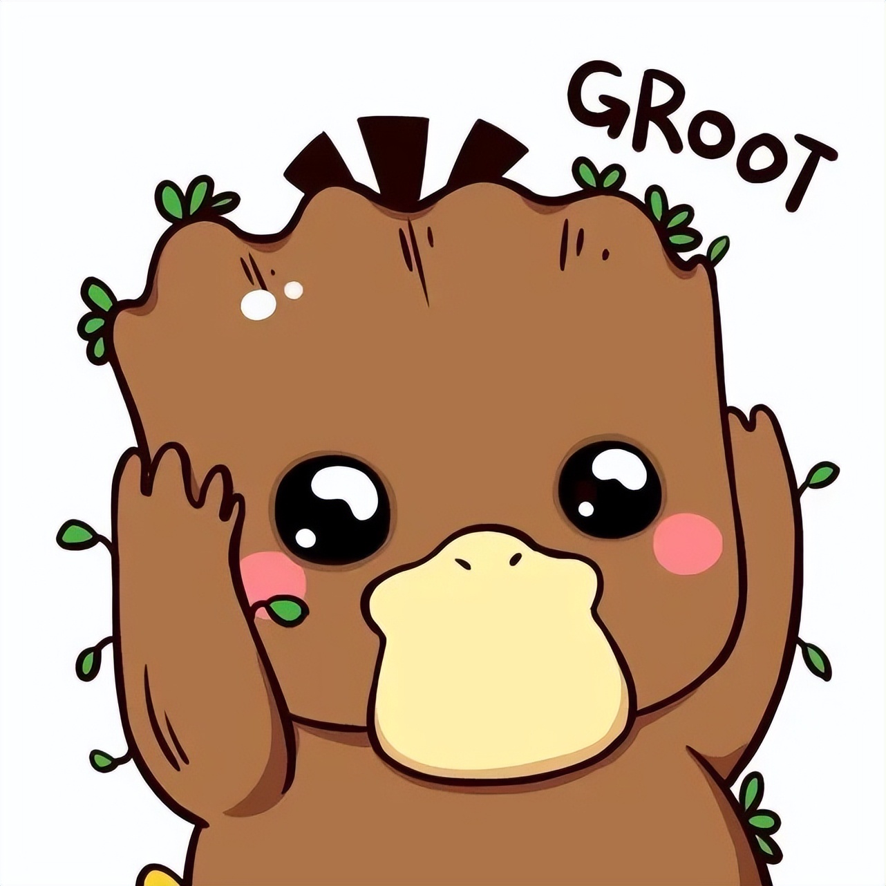 动物头像可达鸭,可达鸭情侣头像一对