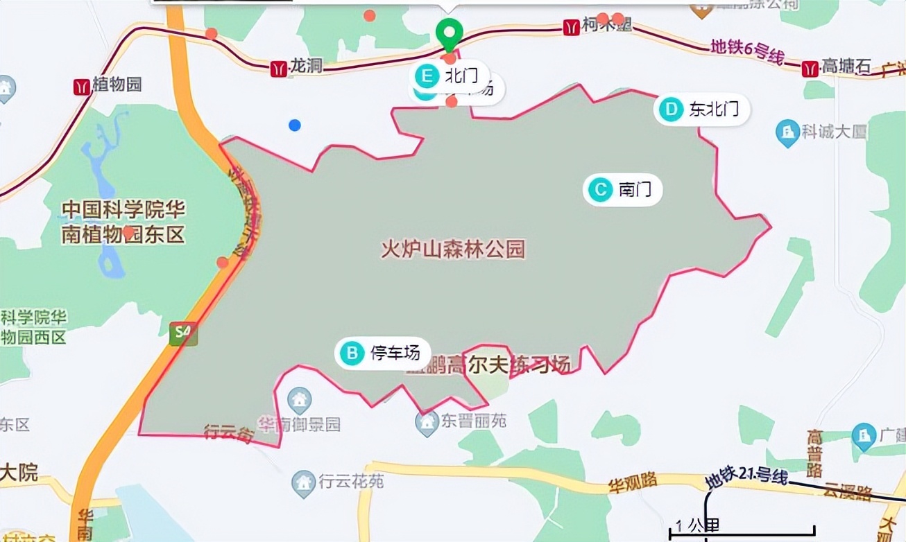 火炉山徒步登山路线图解,徒步中山铁炉山
