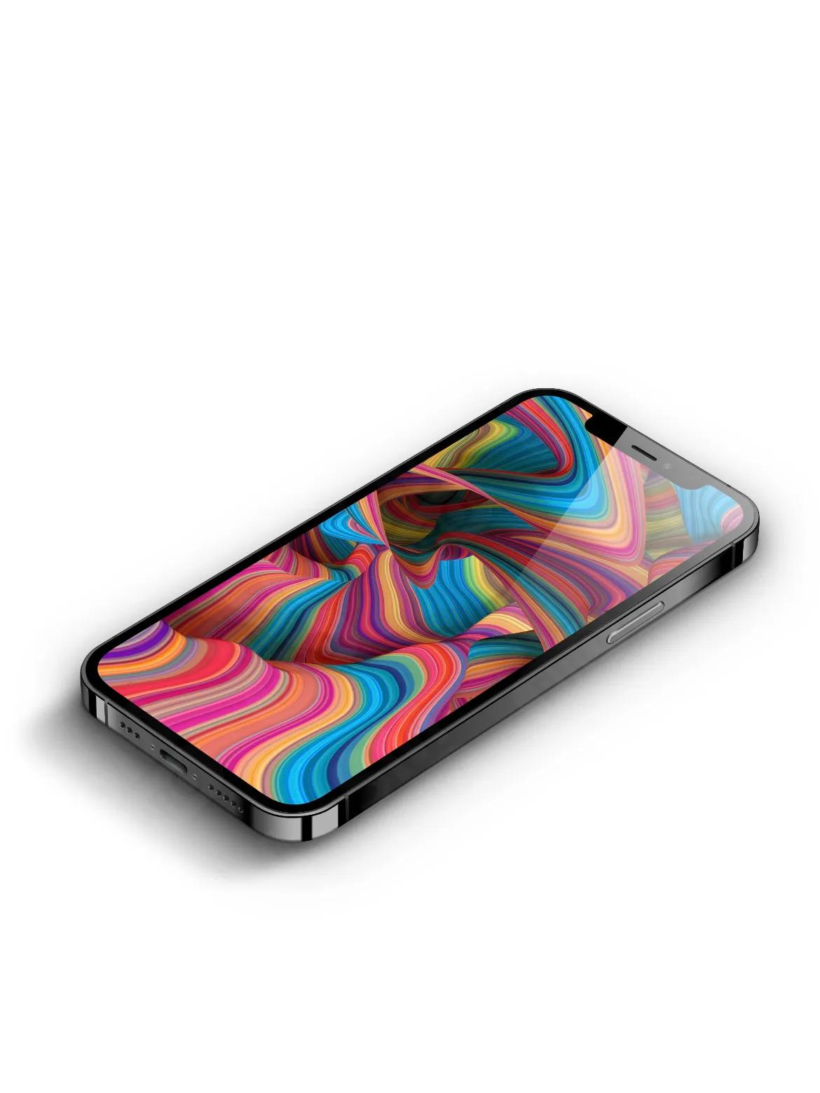 精美彩色上蓝下红壁纸,手机壁纸彩色粉末