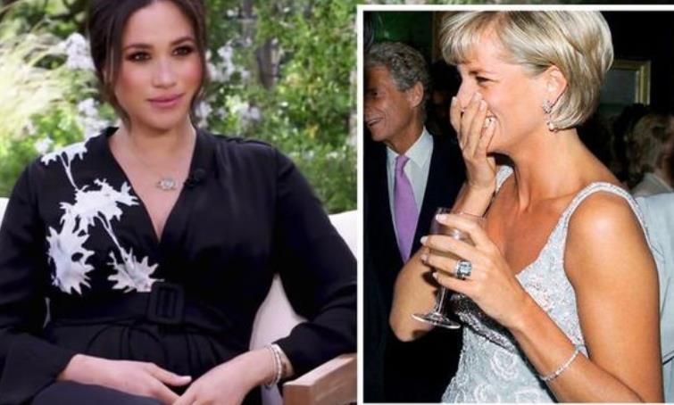 梅根再次抢镜,梅根戴安娜珠宝高级感