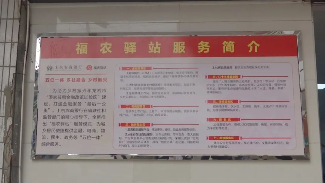 福建农信福农驿站,福农驿站