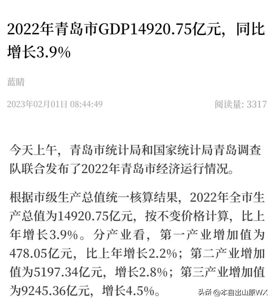 无锡比青岛强多少,无锡经济能超越青岛吗