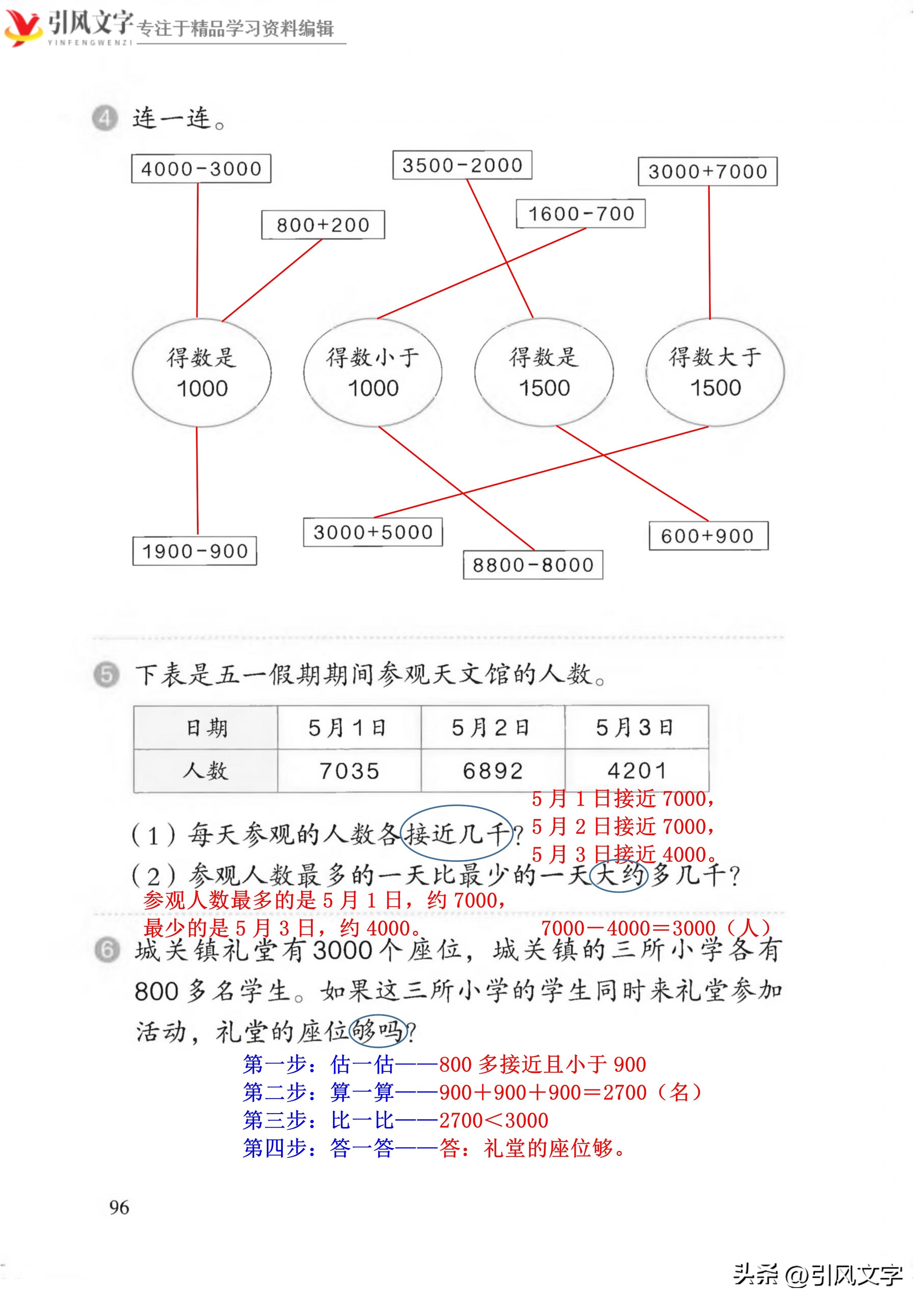 人教版二年级下数学万以内认识,二年级数学下册整千数的认识