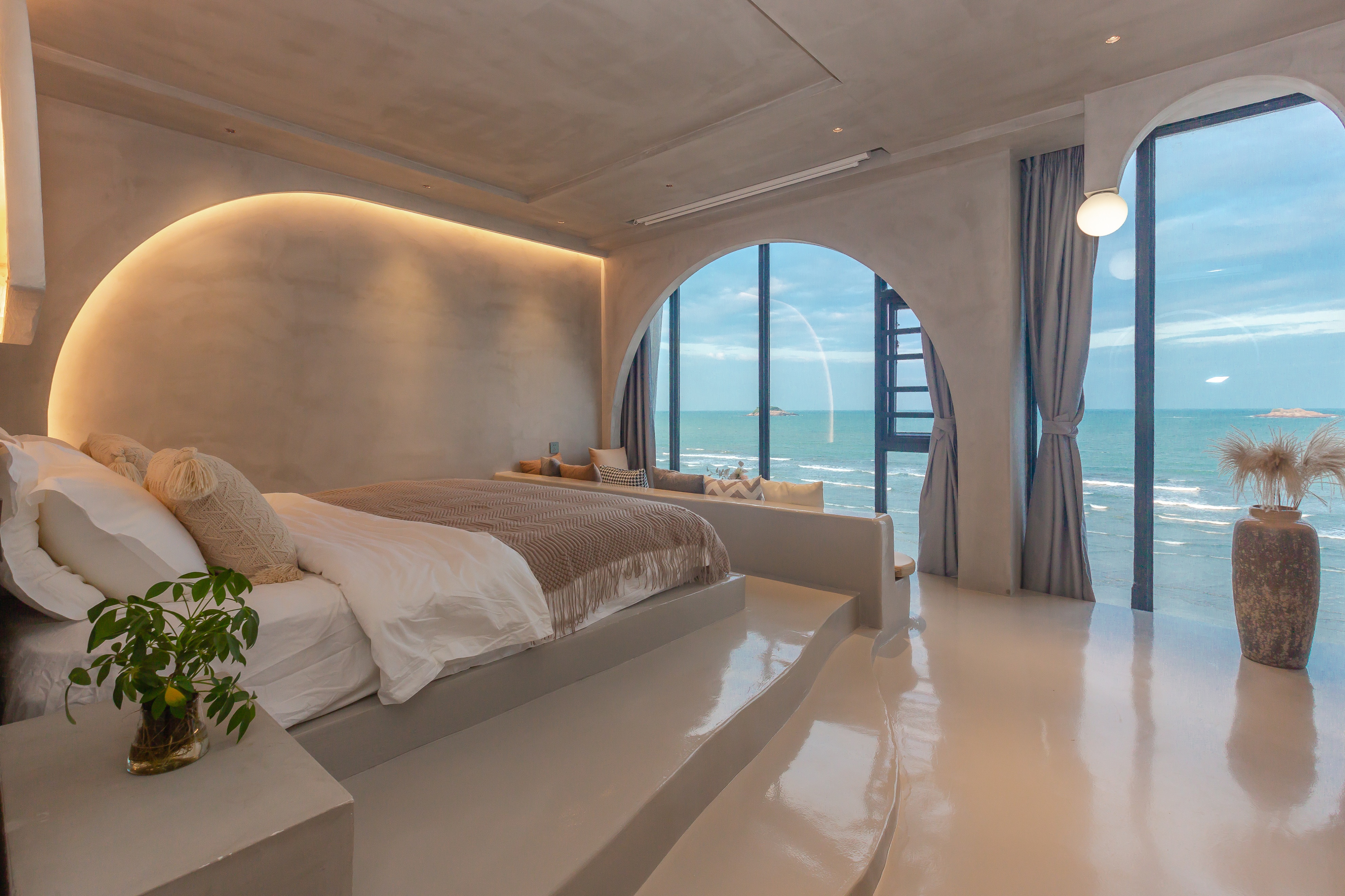 双月湾带私家泡池的温泉酒店,双月湾海景带泡池客栈推荐