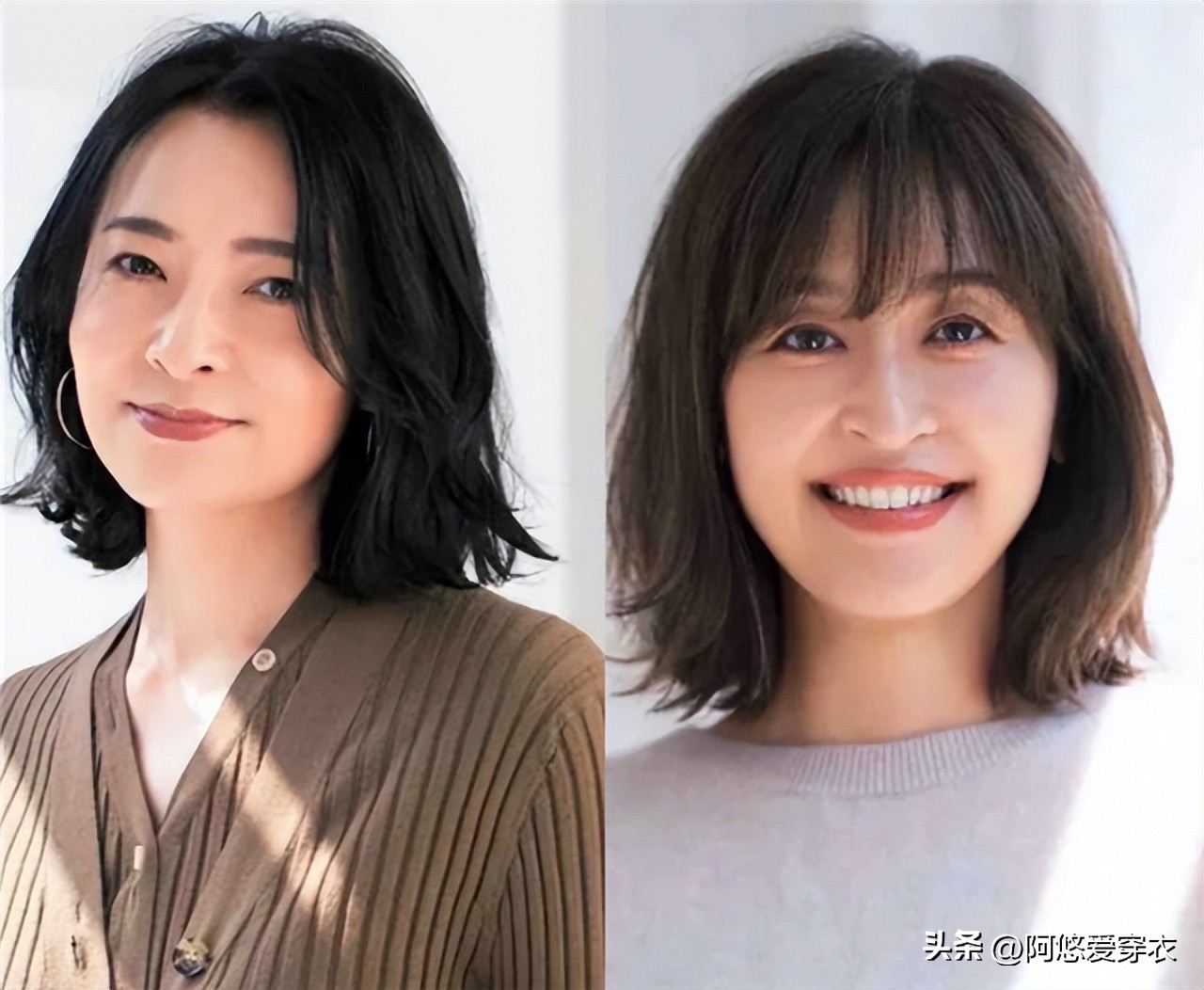 40岁烫短头发怎么烫好看,减龄头发过肩烫