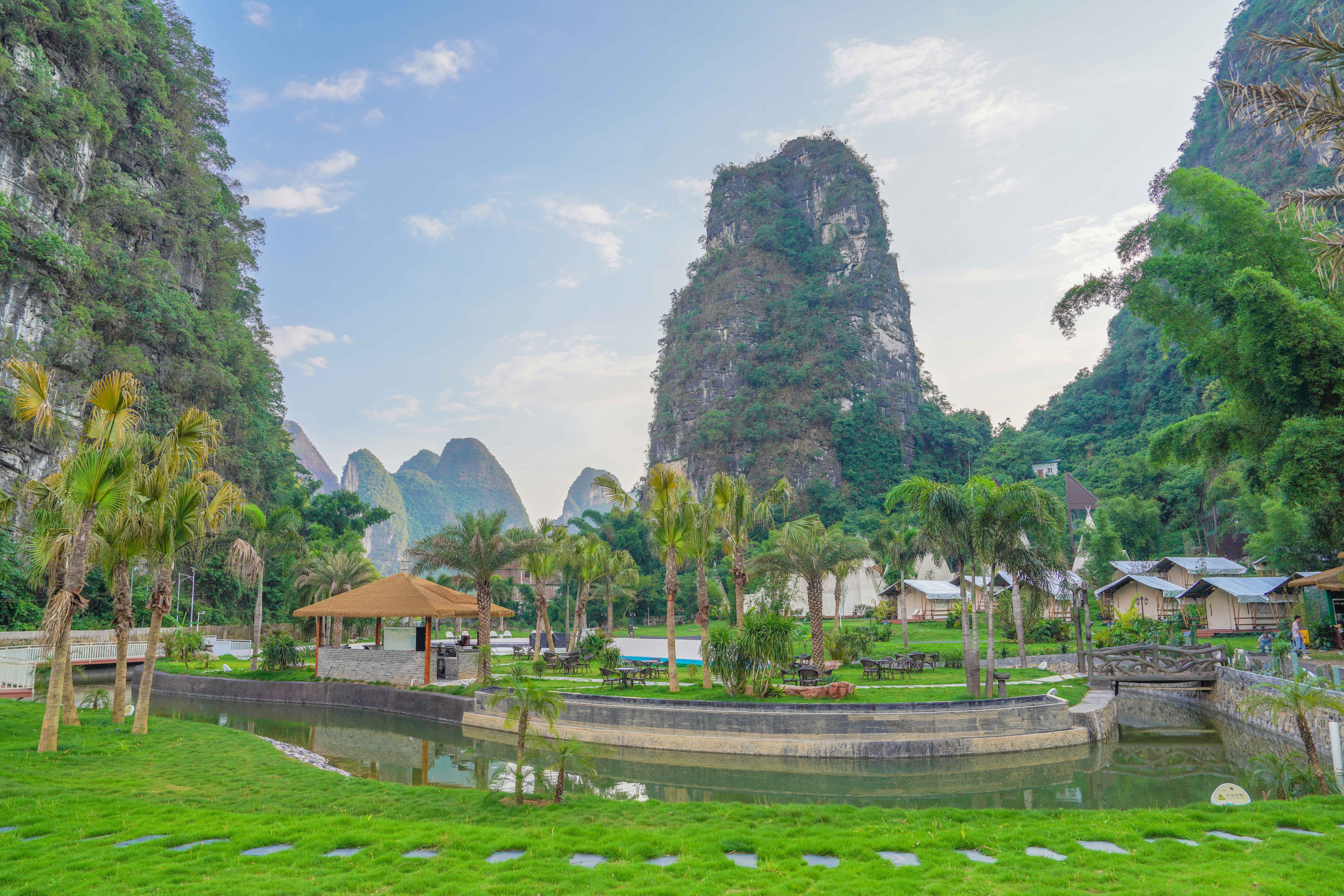 阳朔遇龙河汽车露营基地,阳朔遇龙河帐篷营地