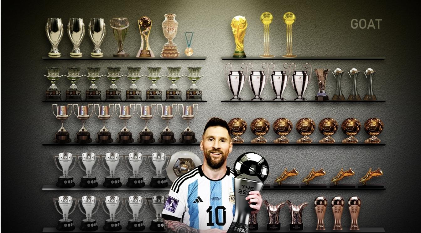 个人第43冠!梅西超越C罗,496球加冕五大联赛历史射手王