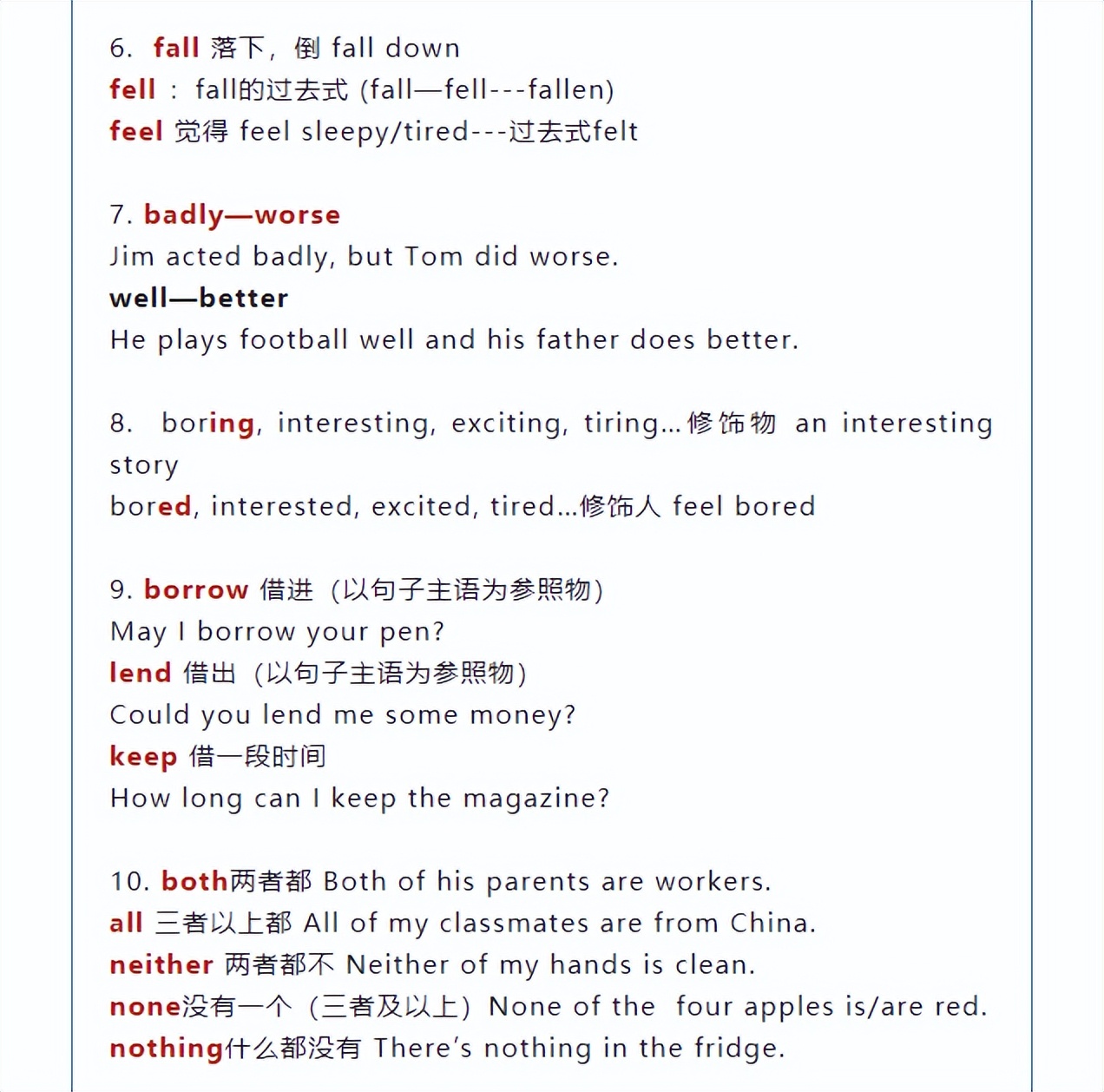 初中英语五级词汇表完整版,初中英语5类动词