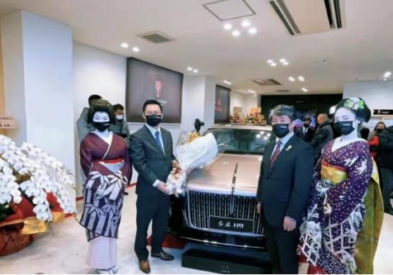 历史性时刻，日本也可以买到红旗车了