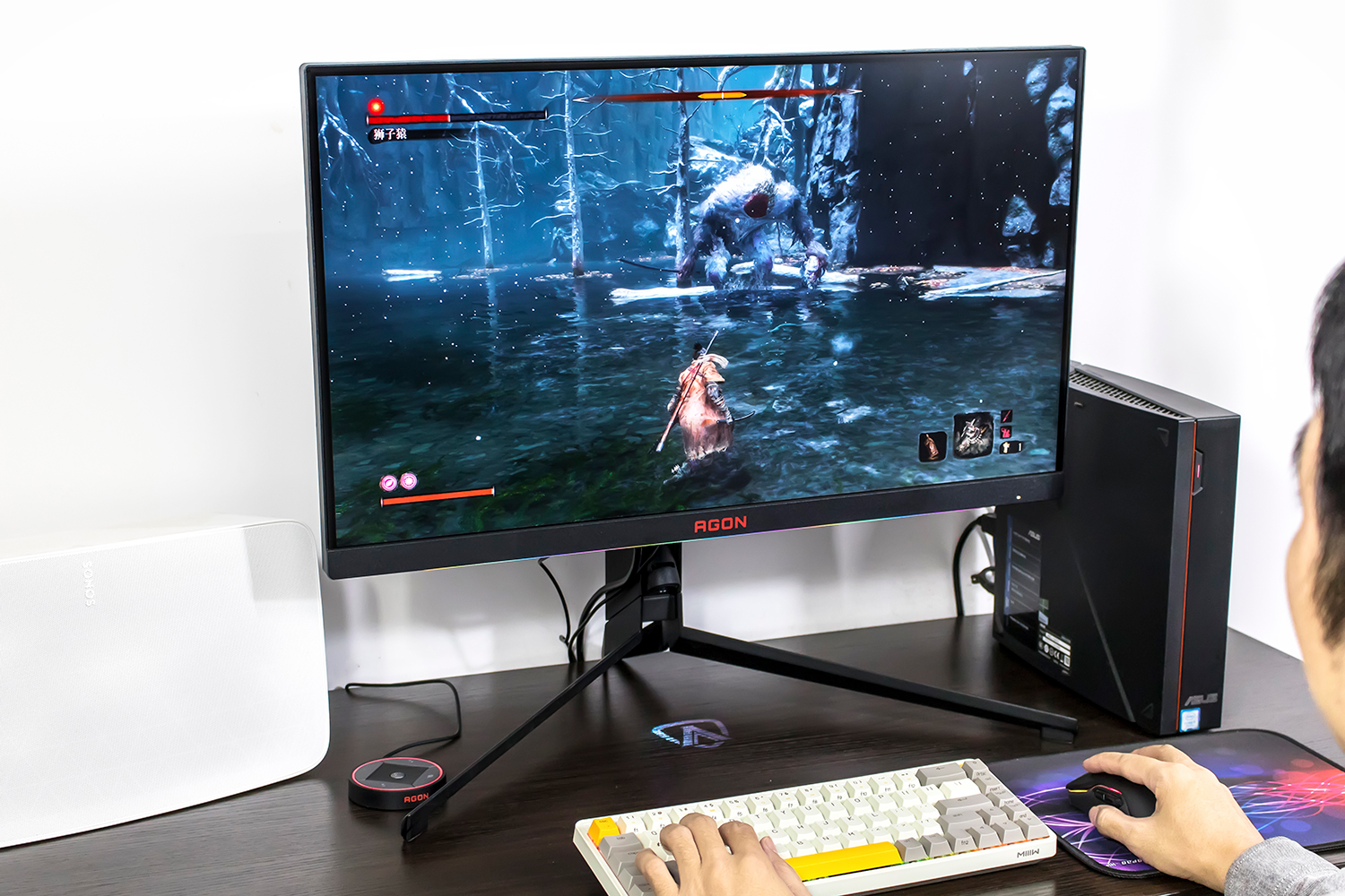 aoc显示器ag274qs吃鸡测试,agonag274uxp显示器测评