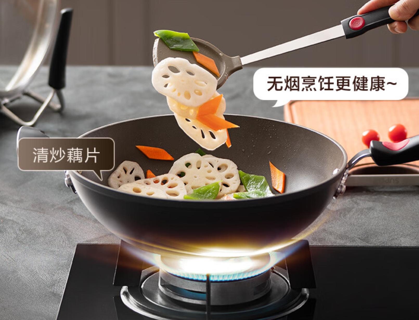 金刚钛麦饭石不粘锅,不粘锅的铸铁锅