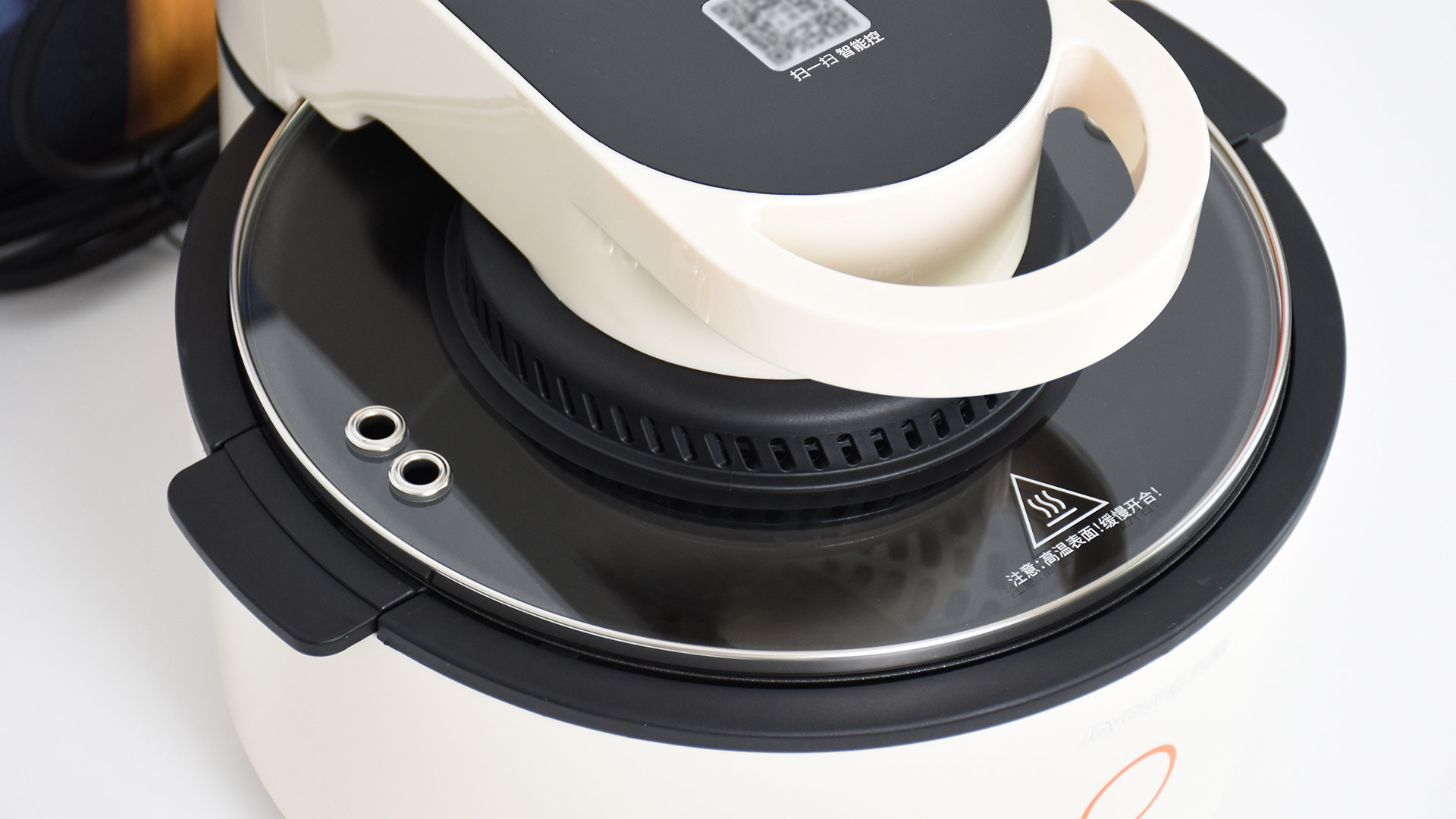 九阳智能触控式空气炸锅4.5l,九阳智能空气炸锅v723