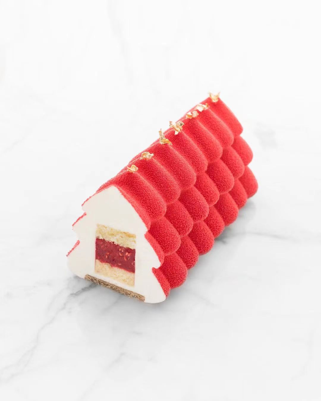 蛋糕切面,蛋糕两层夹心切面图片