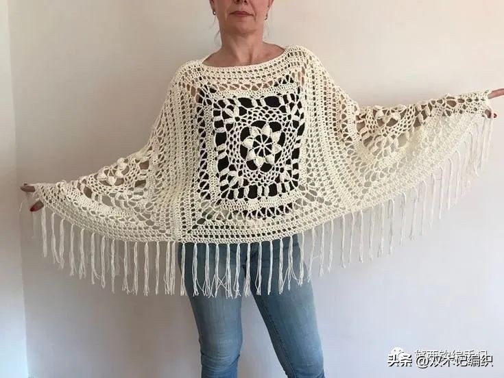 4岁女童斗篷披肩钩针视频教程 (敏敏的斗篷披肩钩针教程合集)