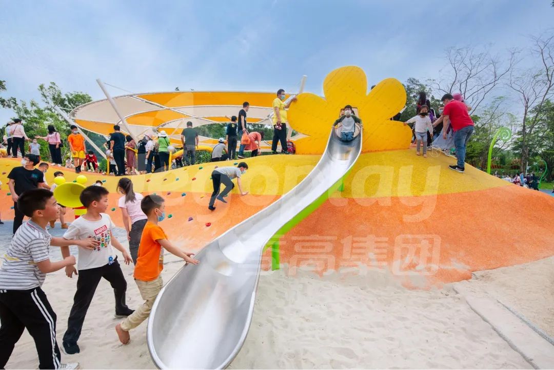 【江门市儿童公园】来啊，一起去寻沙游梦乐园上天入地吧！