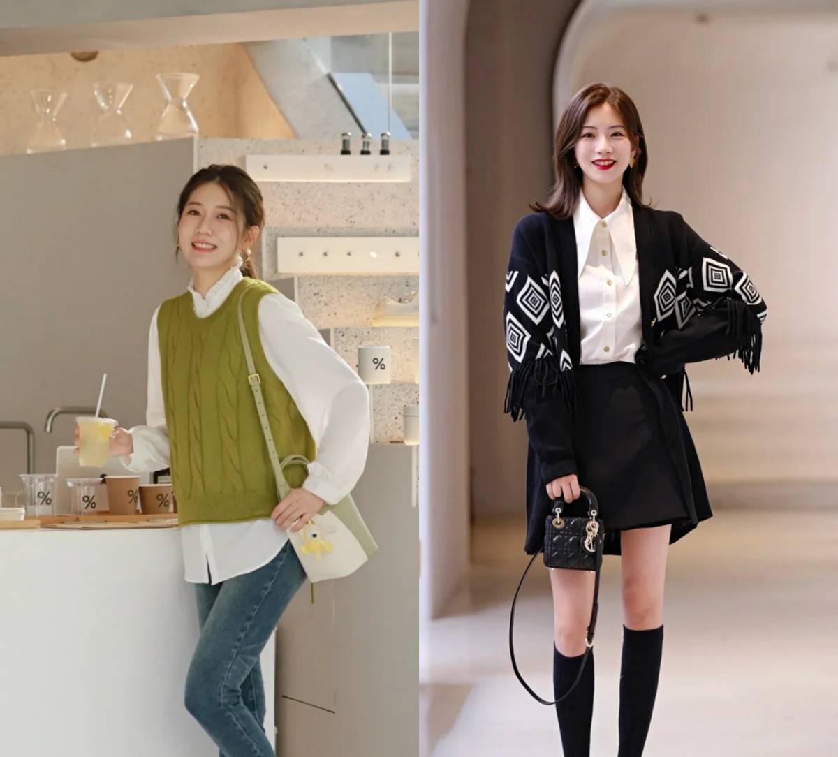 选来选去还是黑白好看,早秋长袖衬衫