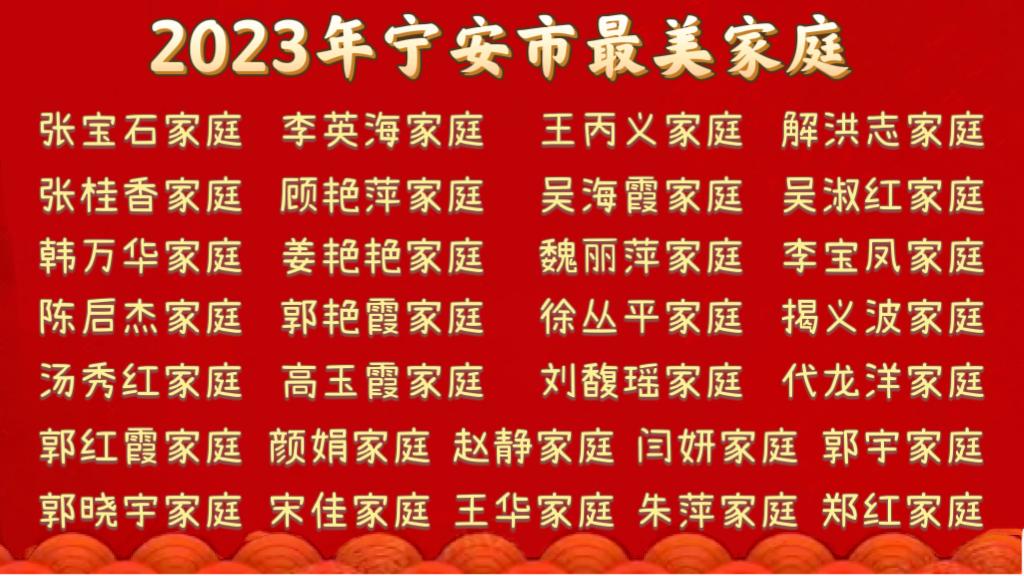 2017年全省最美家庭,2017年荣获全市最美家庭称号