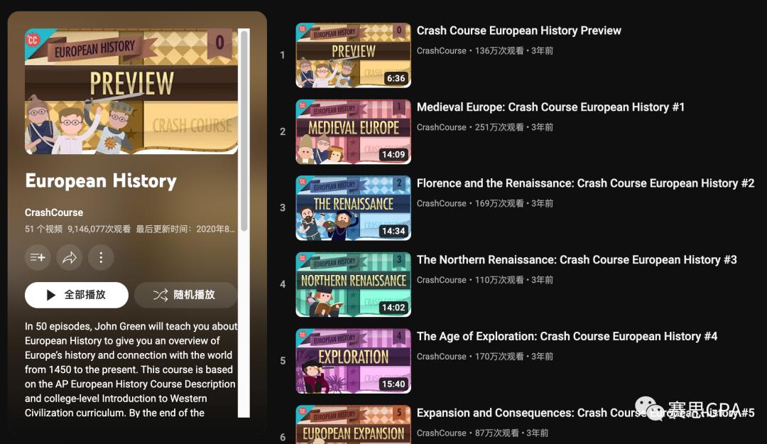 文科专业必修的AP历史，想上5分这些学习网站记得收藏