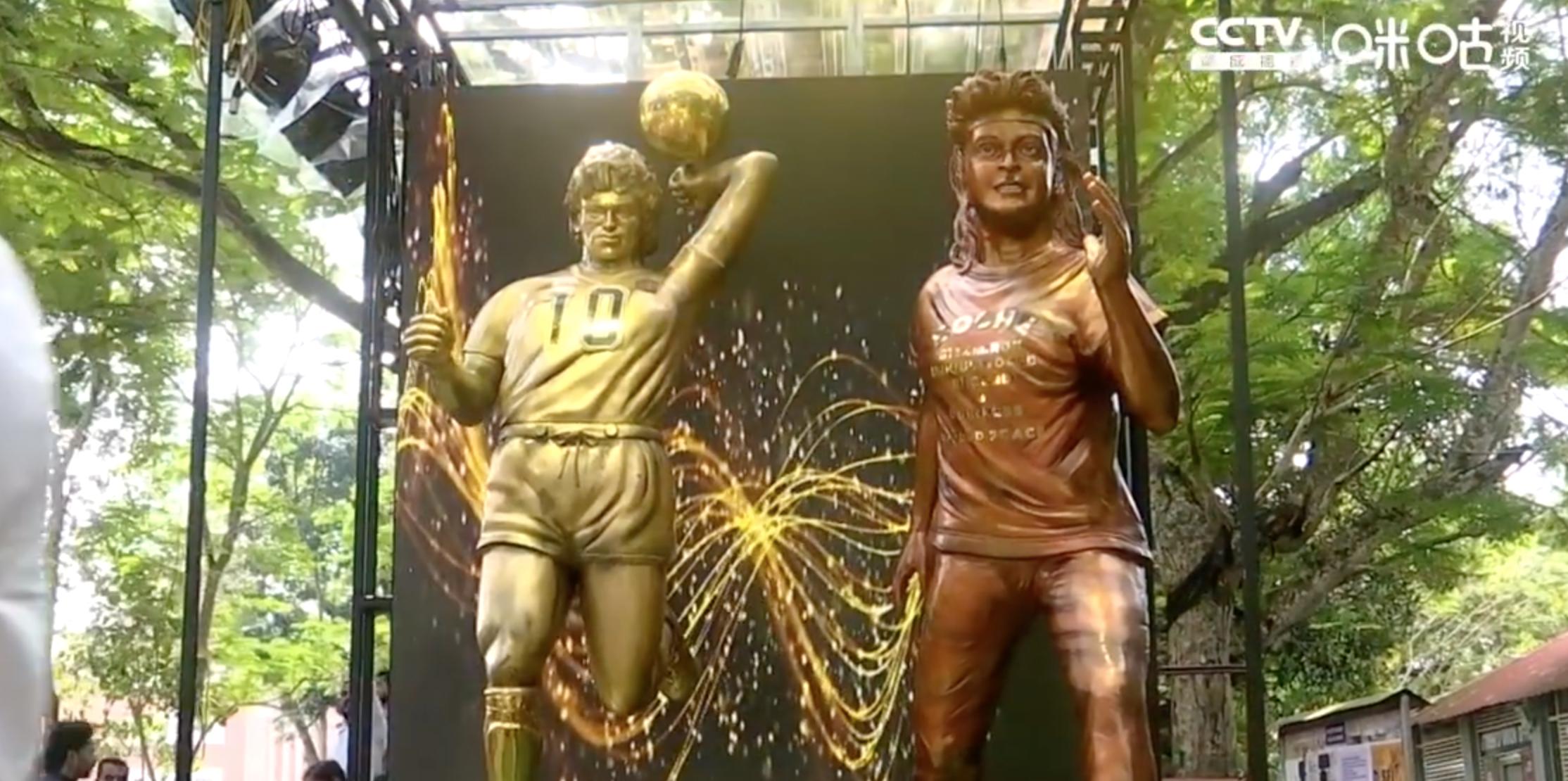 印度珠宝上亿,印度马拉多纳雕像