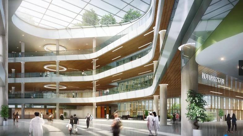 新人民医院效果图,人民医院新院效果图