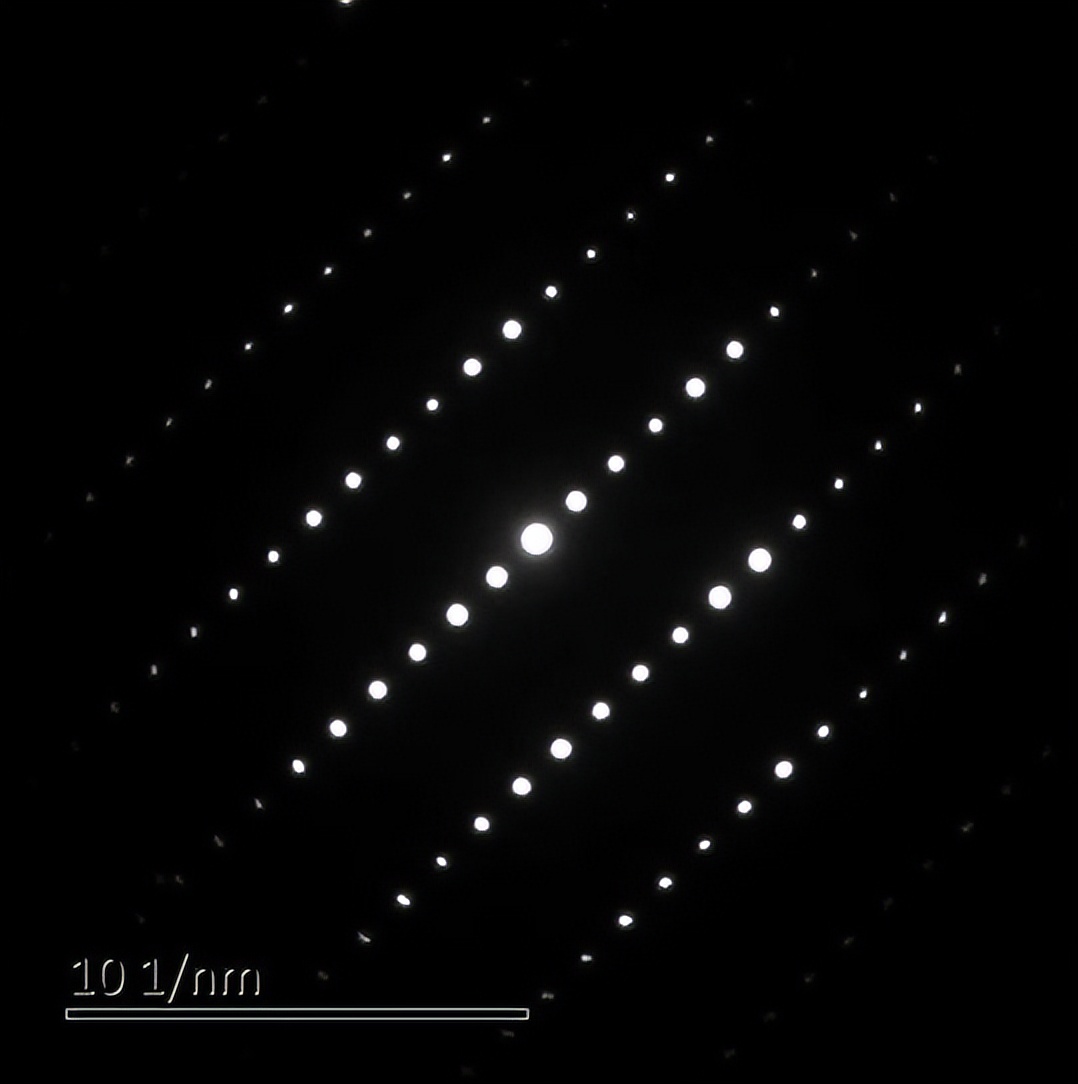 透射电镜衍射斑点坐标怎么确定,透射电镜衍射斑点标定