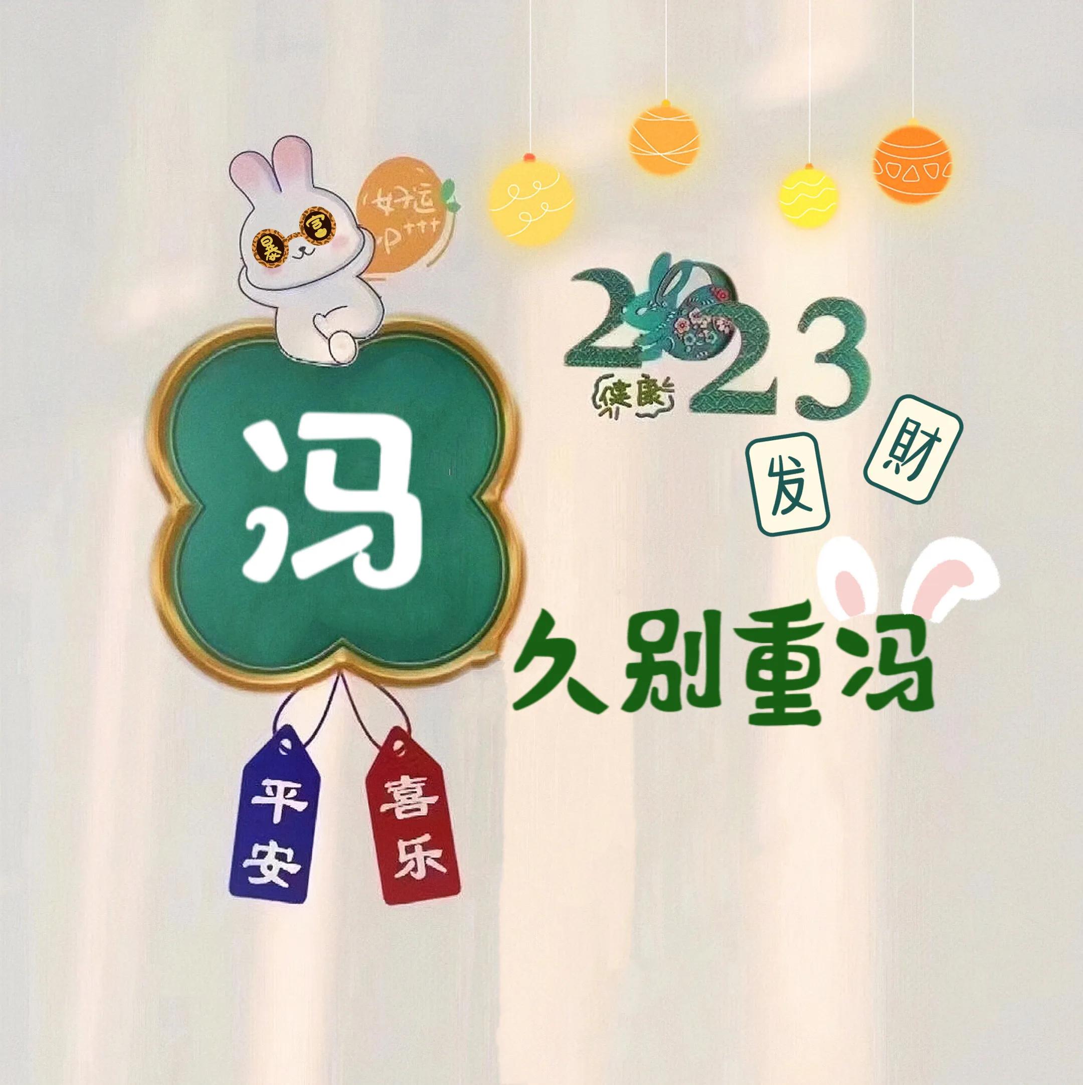 兔年姓氏头像取图,兔年姓氏图片大全