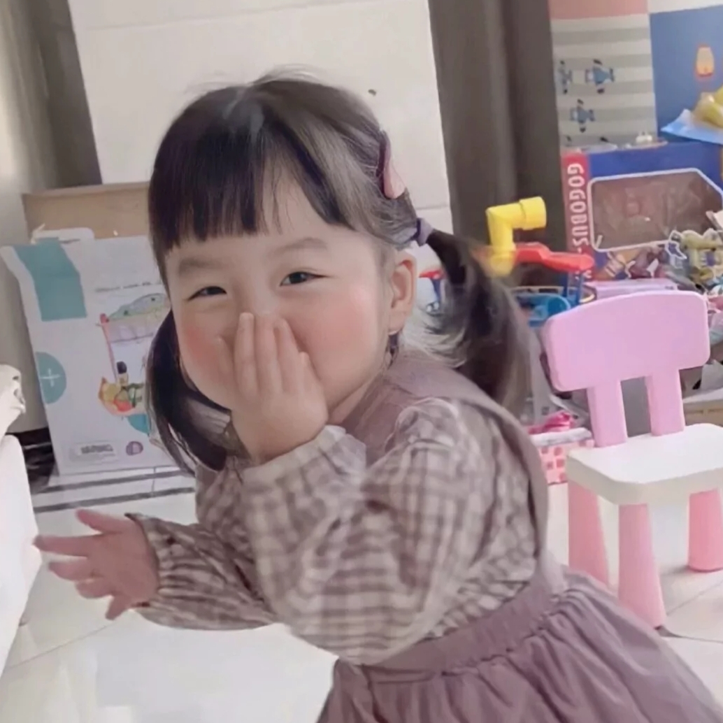 萌娃头像女生可爱萌图卡通,微信头像可爱小女孩萌娃卡通呆萌