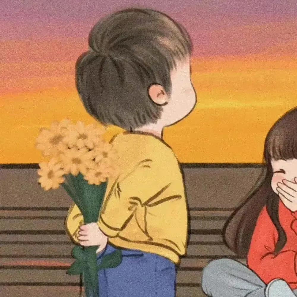 可可爱爱的情侣头像一人一张,对象不是人的情侣头像