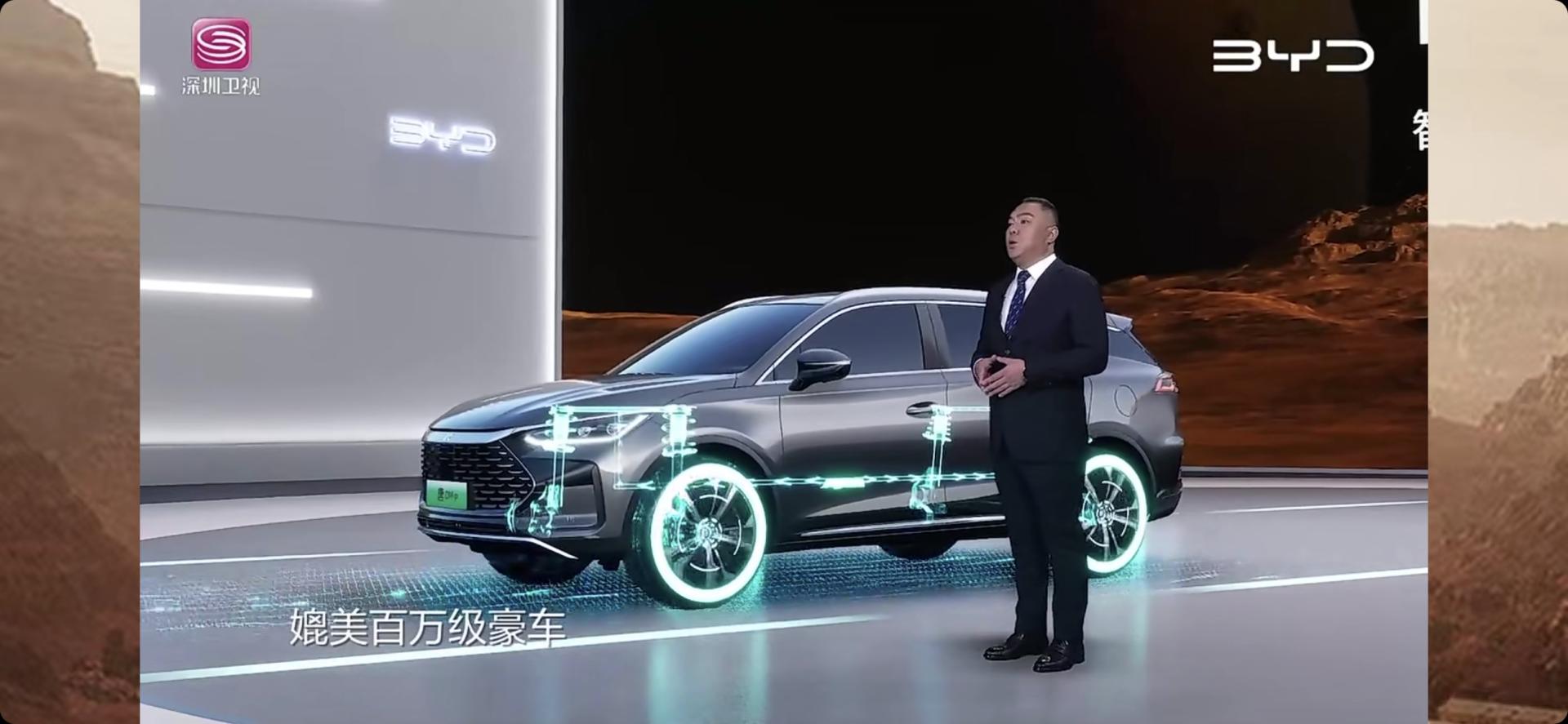 混动suv的天花板落地价,比亚迪唐dm-p中型suv