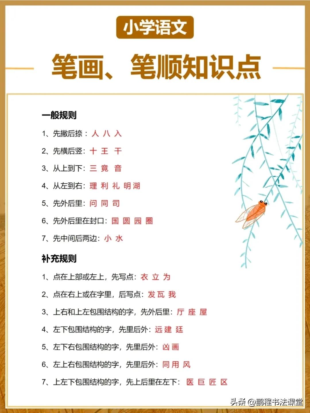 一年级汉字笔画笔顺大全,一年级笔顺笔画