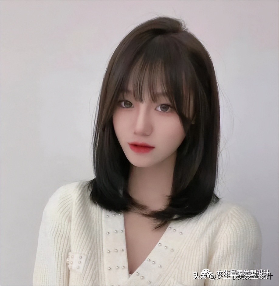 女生又酷又飒齐肩发打理,齐肩短发内扣优雅酷飒发型