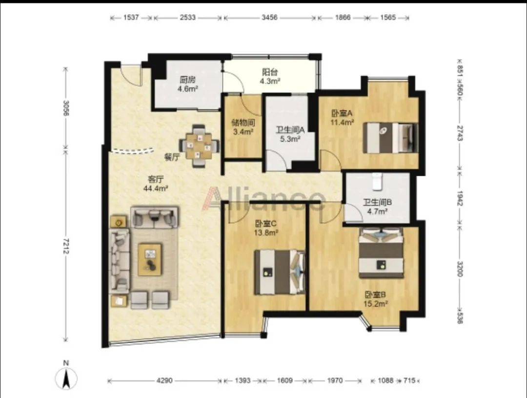 天河天誉花园优惠,天河北学位房天誉花园