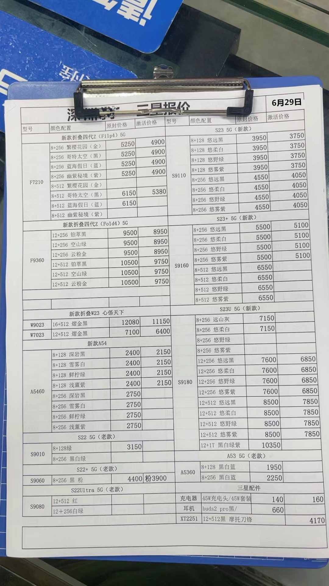 2024年1月11日华强北手机批发价,2024年1月18日华强北手机批发价