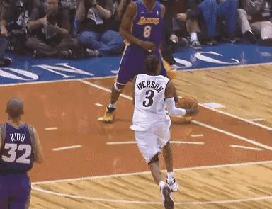 科比艾弗森全明星正赛经典上篮,艾弗森04年全明星戏耍科比高清