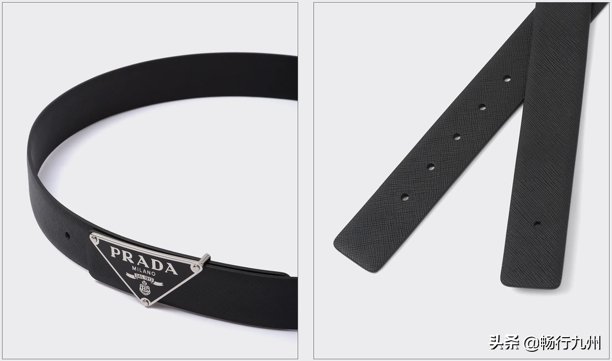 prada黑色三角扣logo,prada三角徽标