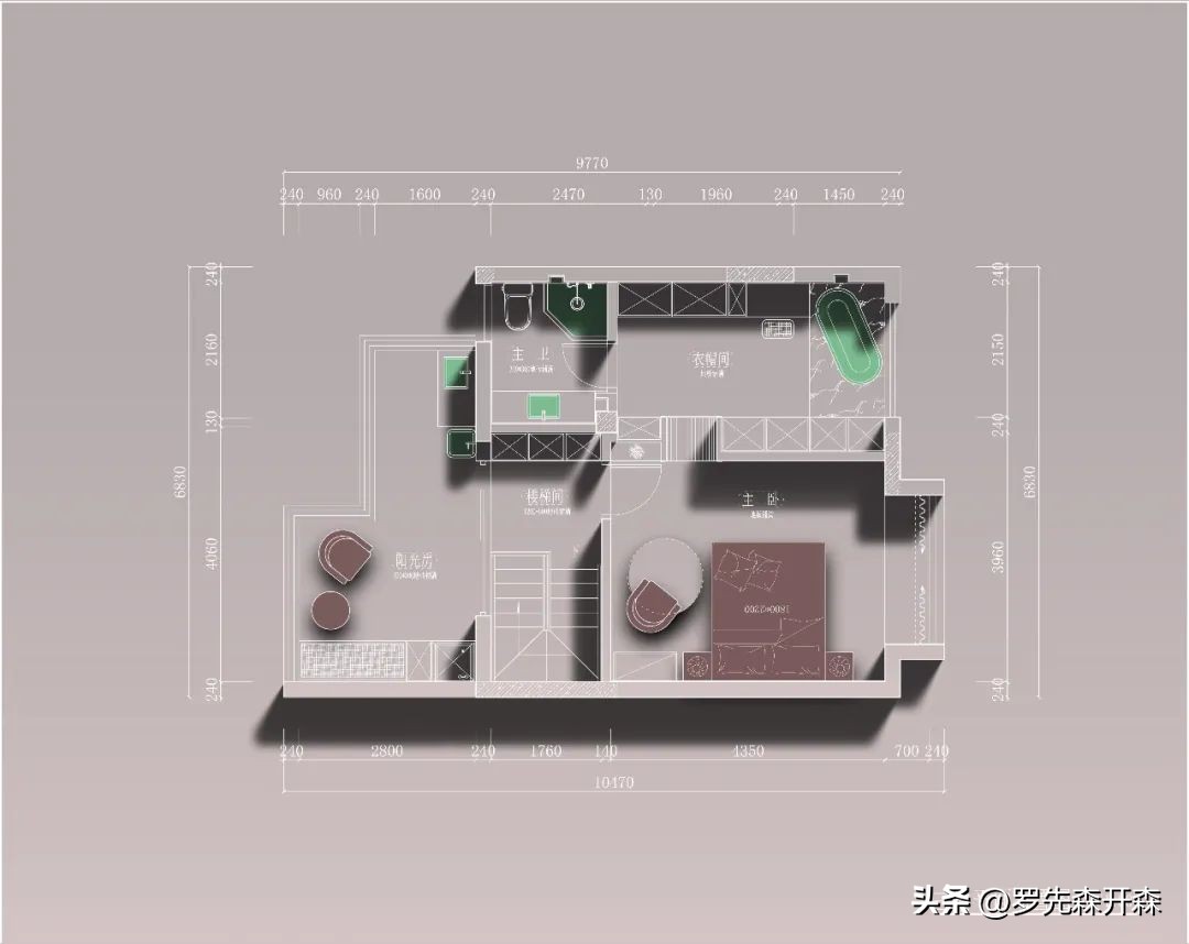 太好住了！汗蒸房、拳击馆统统搬回家，262㎡排屋法式轻奢混搭